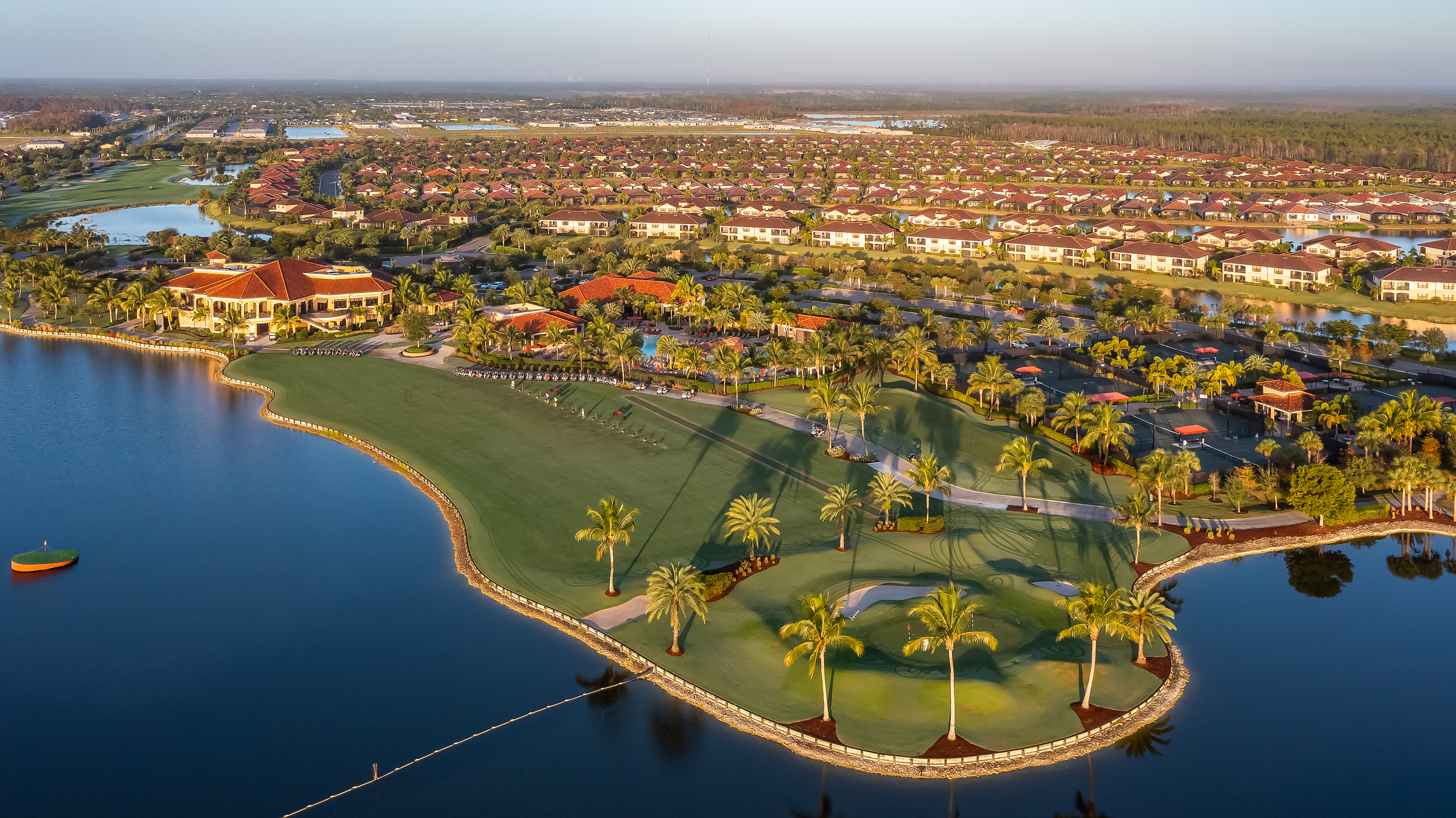 Bonita National Golf Naples Aerial Stock Photography-3