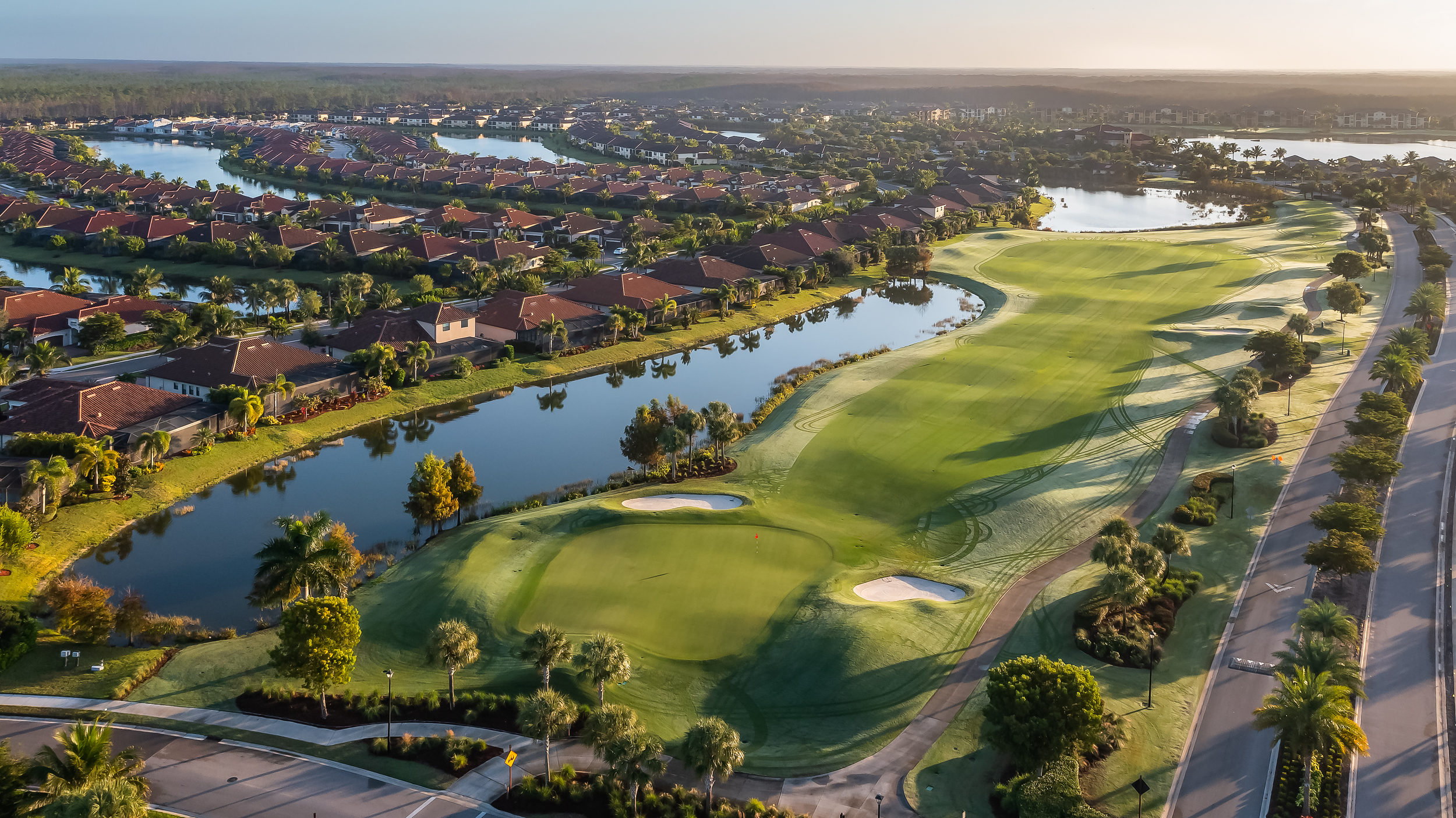 Bonita National Golf Naples Aerial Stock Photography-4