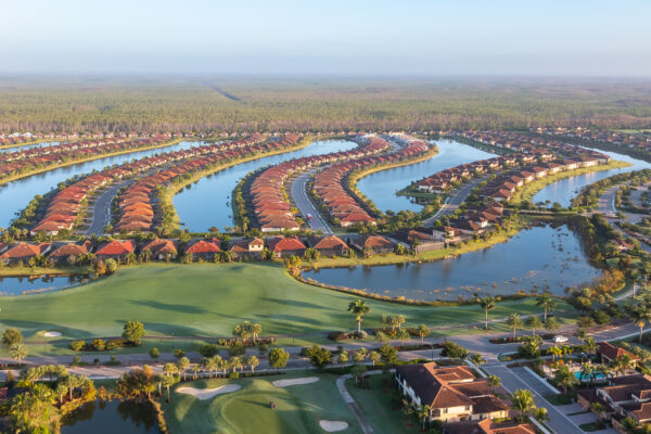 Bonita National Golf Naples Aerial Stock Photography-5