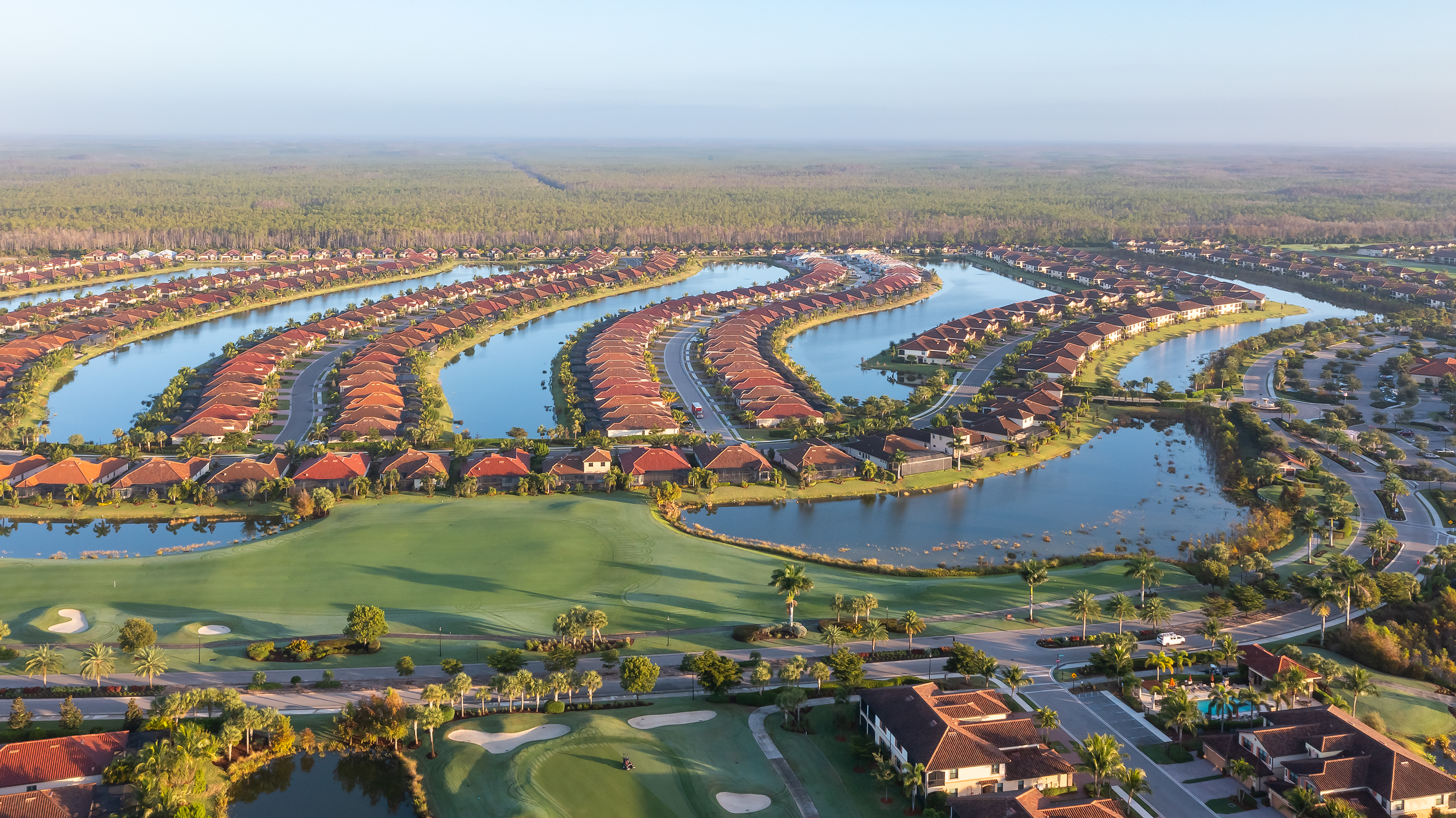 Bonita National Golf Naples Aerial Stock Photography-5