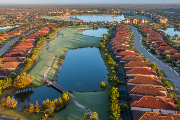 Bonita National Golf Naples Aerial Stock Photography