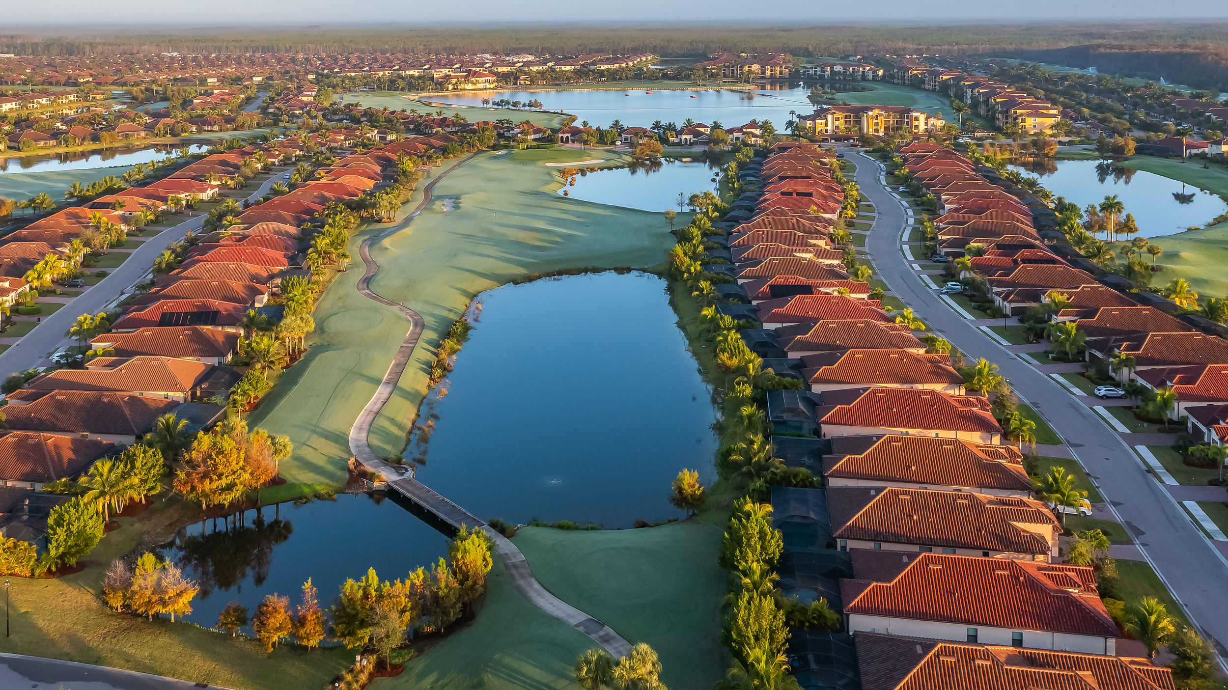 Bonita National Golf Naples Aerial Stock Photography