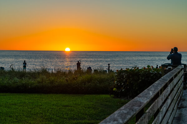 Naples Beach Sunset Stock Photography
