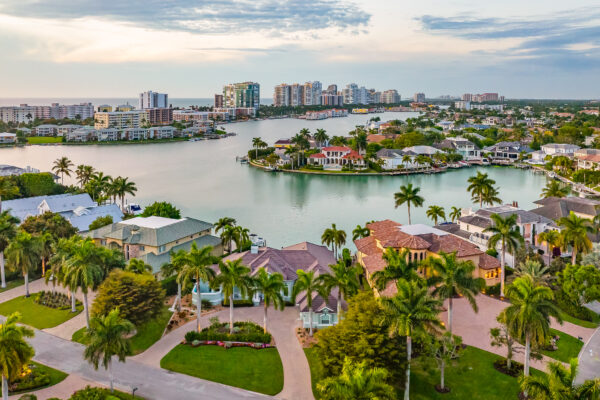 Naples Park Shore Aerial Stock Photography-2