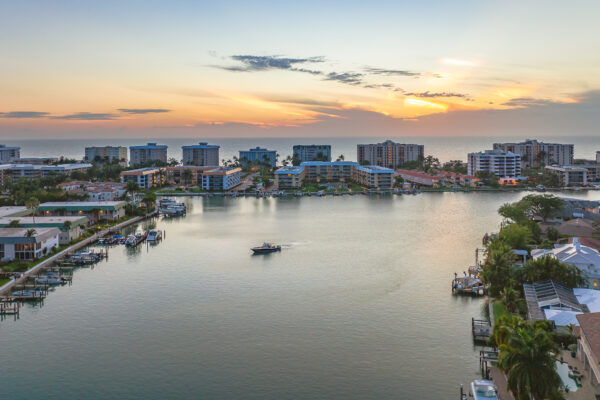 Naples The Moorings Aerial Stock Photography