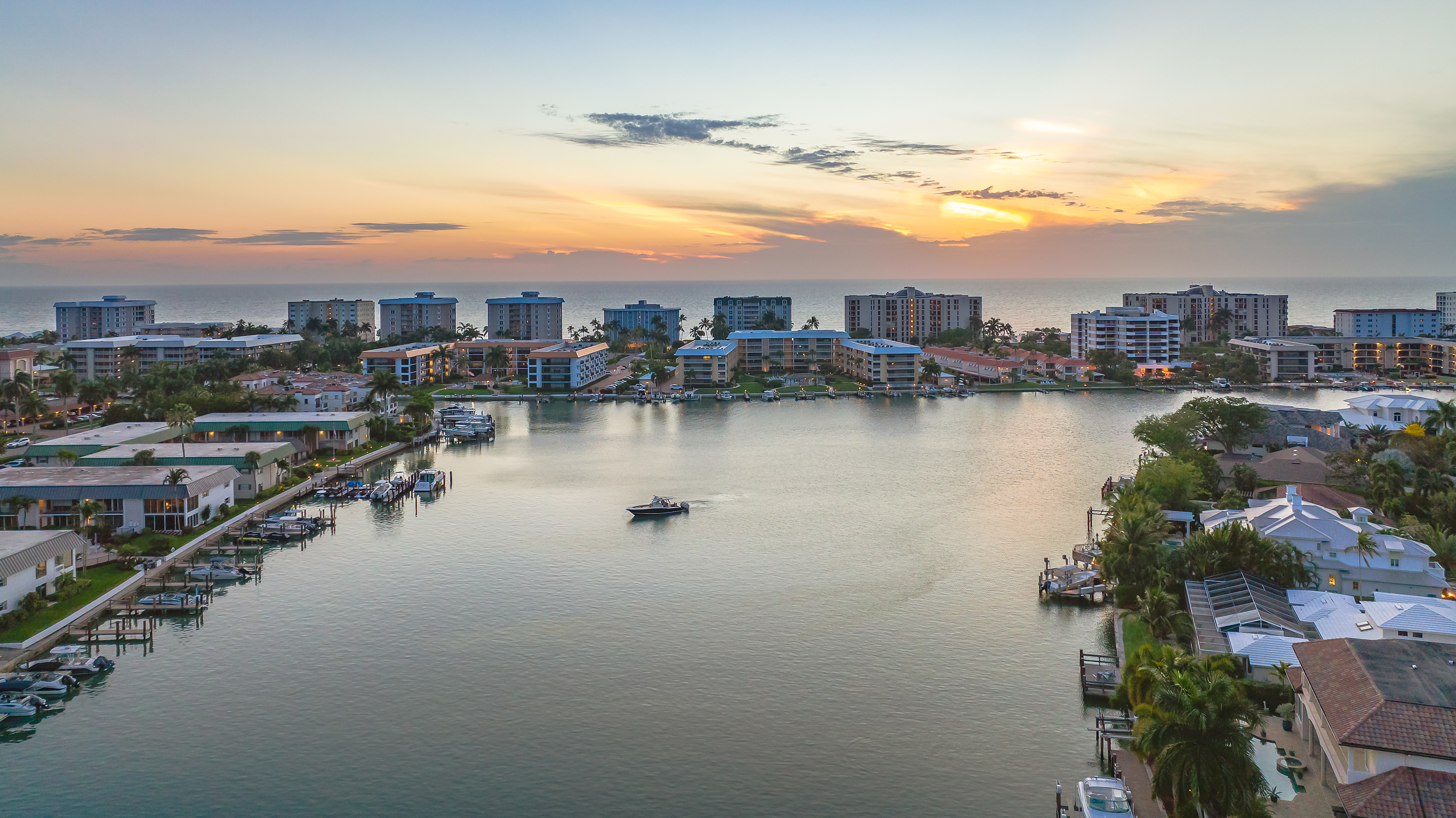 Naples The Moorings Aerial Stock Photography