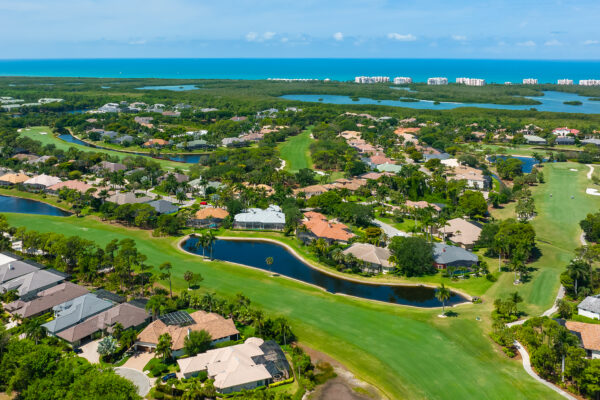 Audubon Golf Vanderbilt Naples Aerial Stock Photography