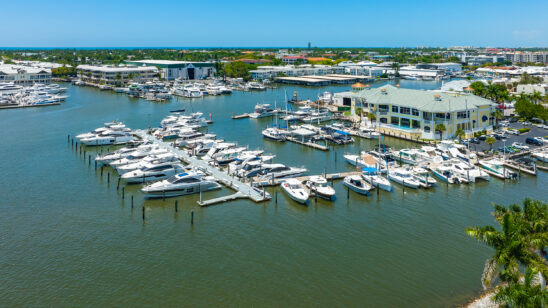 Naples Bay Sailng and Yacht Club Aerial Photography