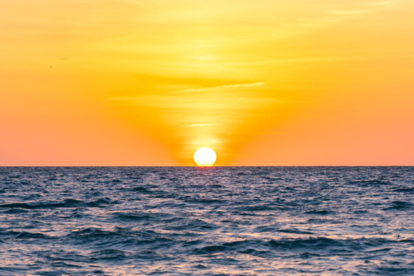 Naples Beach Sunset Stock Photography