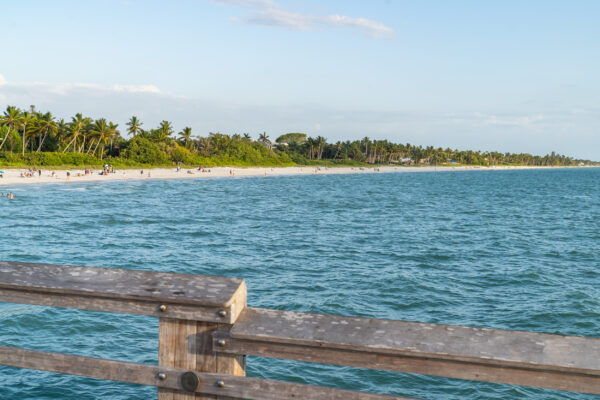 Naples Pier Beach Stock Photography