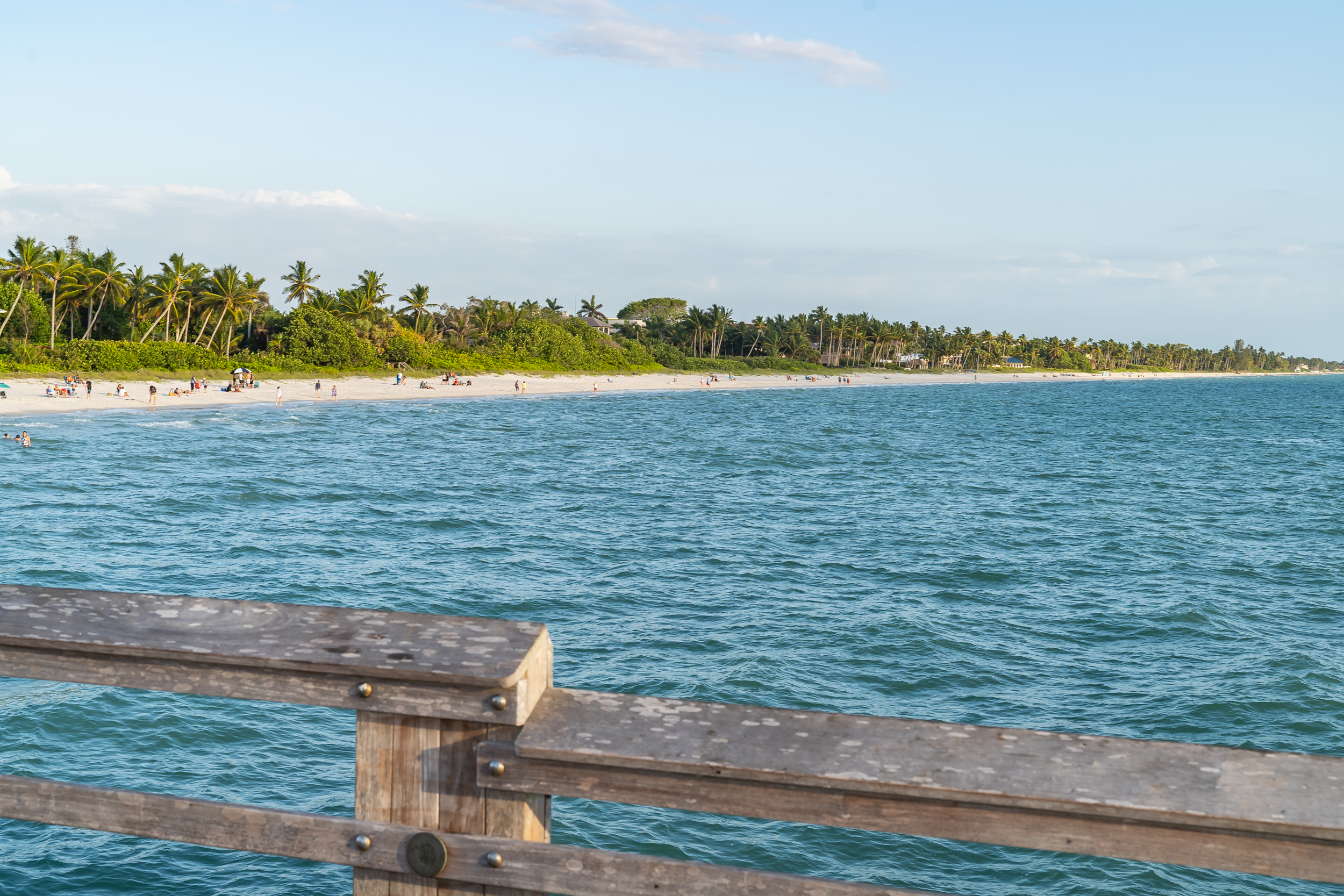 Naples Pier Beach Stock Photography