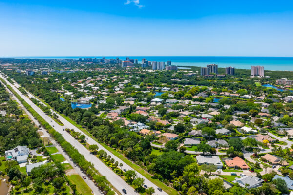 Pelican Bay Naples Aerials Stock Photography
