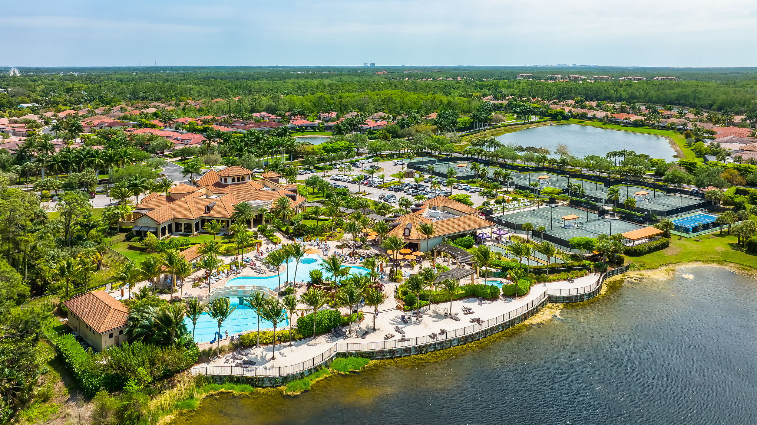 Treviso Bay Naples Aerial Stock Photography-2