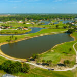 Eagle Lakes Golf Naples Aerial Stock Photography