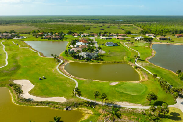 Eagle Lakes Golf Naples Aerial Stock Photography-3