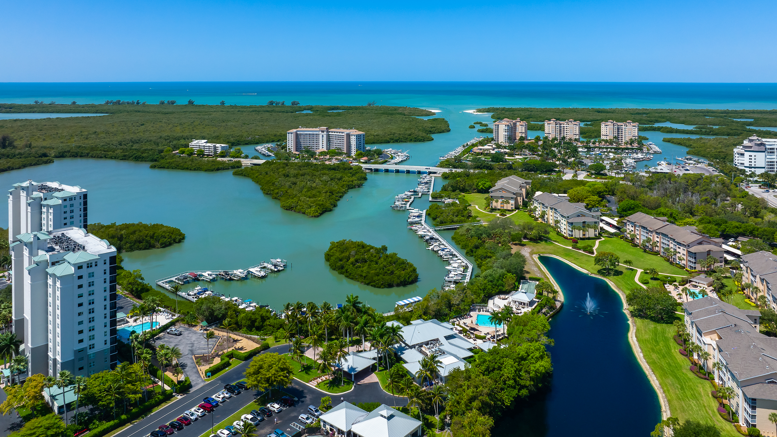 Wiggins Bay Naples Aerial Stock Photography-2