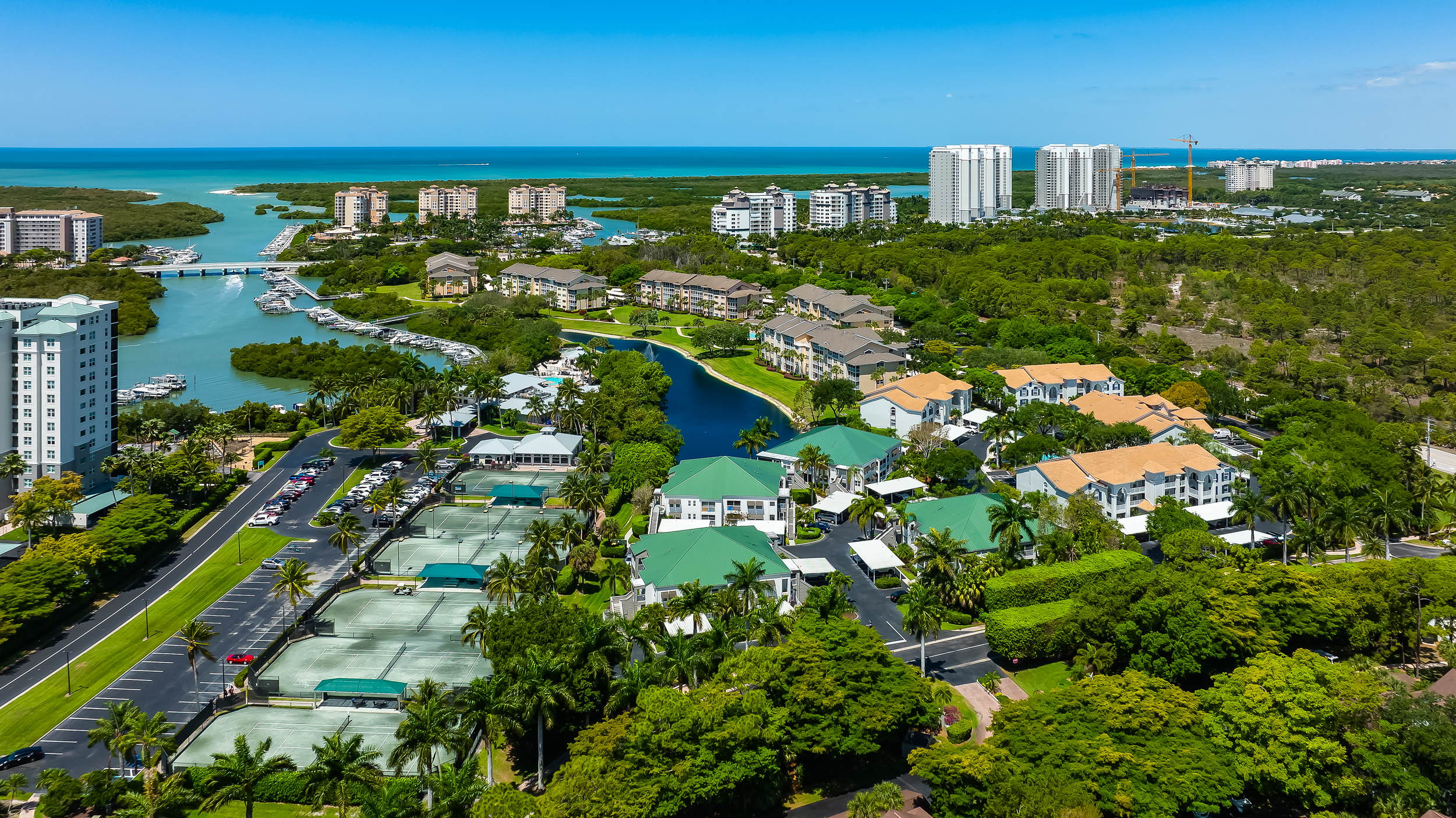 Wiggins Bay Naples Aerial Stock Photography-3