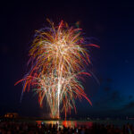 Fireworks Naples Pier Stock Photography