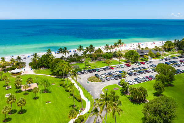 Lowdermilk Park Naples Aerial Stock Photography