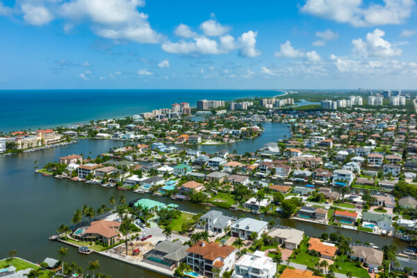 Vanderbilt Beach Conners Naples Aerial Stock Photography