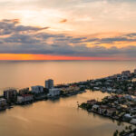 Vanderbilt Beach Conners Sunset Naples Aerial Stock Photography