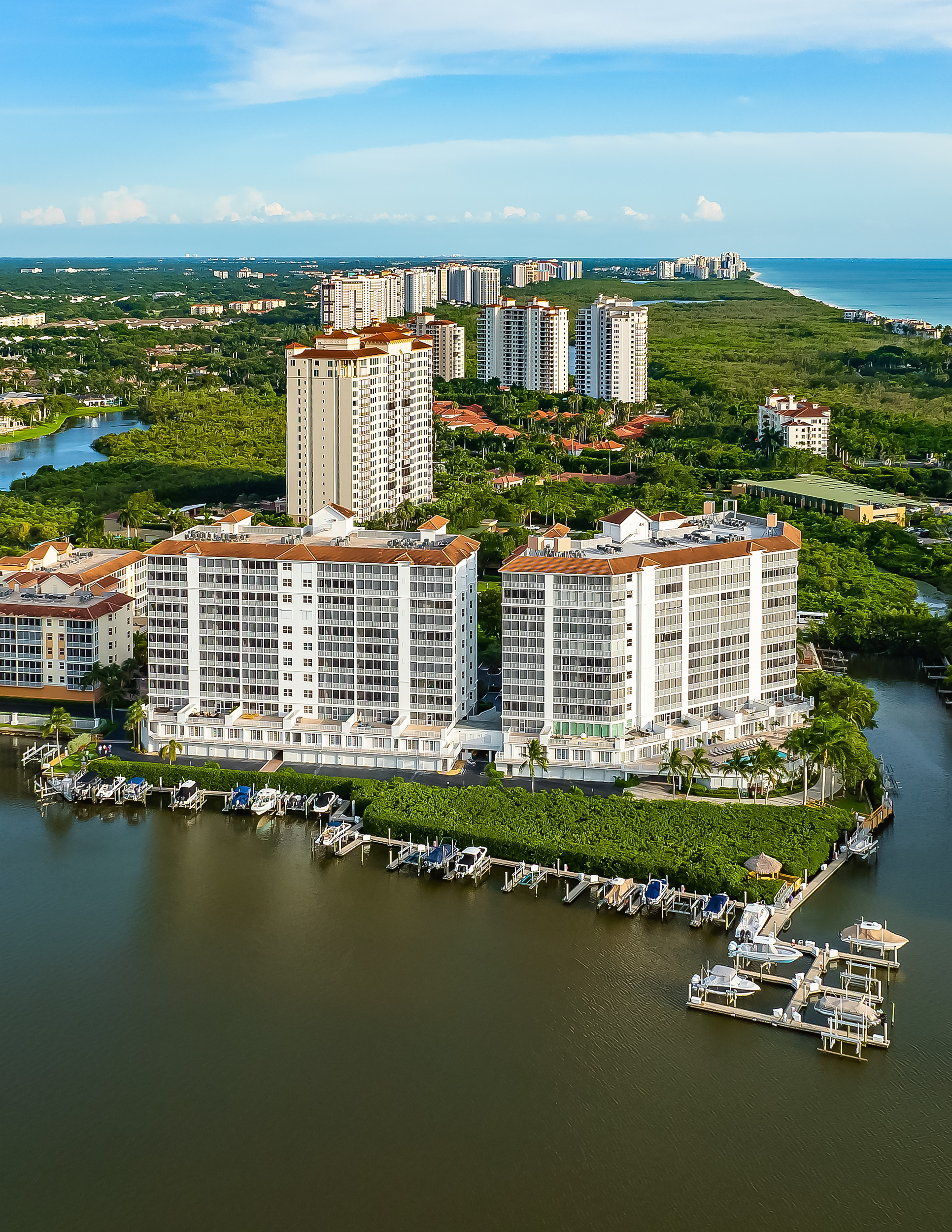 Vanderbilt Beach Pelican Bay Naples Aerial Stock Photography-2
