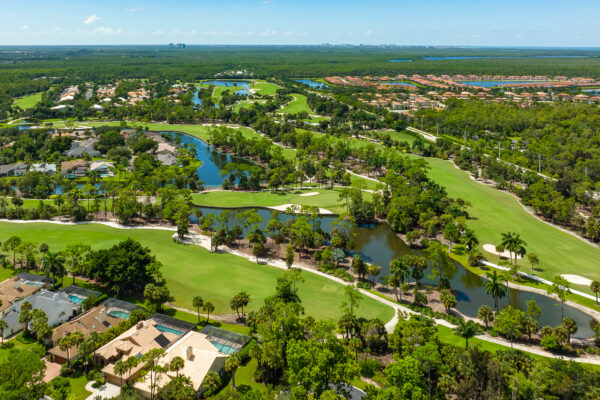 Eagle Creek Golf Naples Aerial Stock Photography