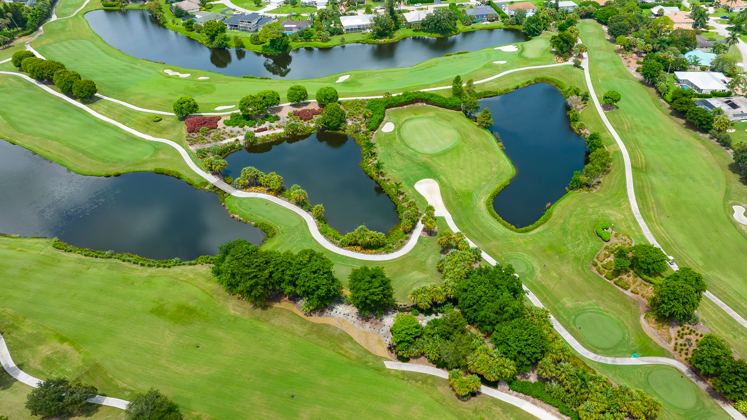 La Playa Golf Naples Aerial Stock Photography