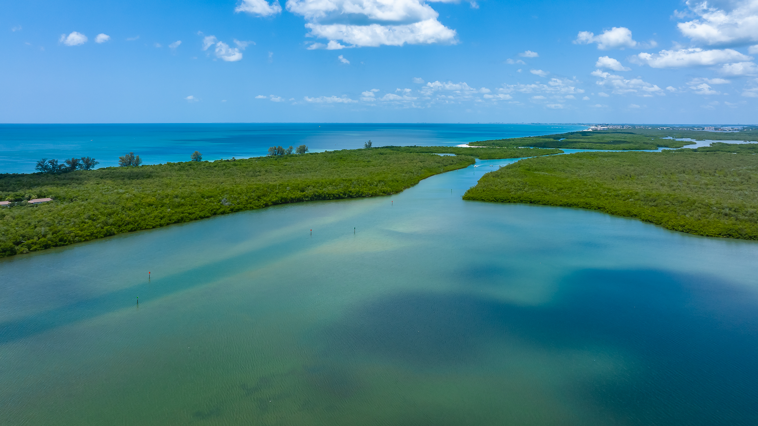 Vanderbilt Beach Wiggins Pass Naples Aerial Stock Photography-2