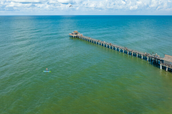 Naples Pier Aerial Stock Photography-3