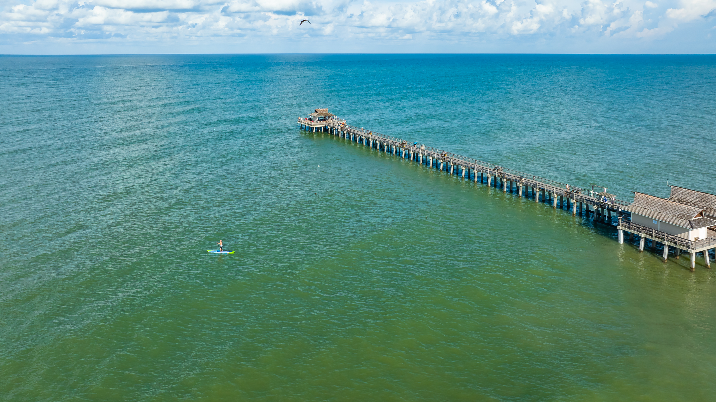 Naples Pier Aerial Stock Photography-3