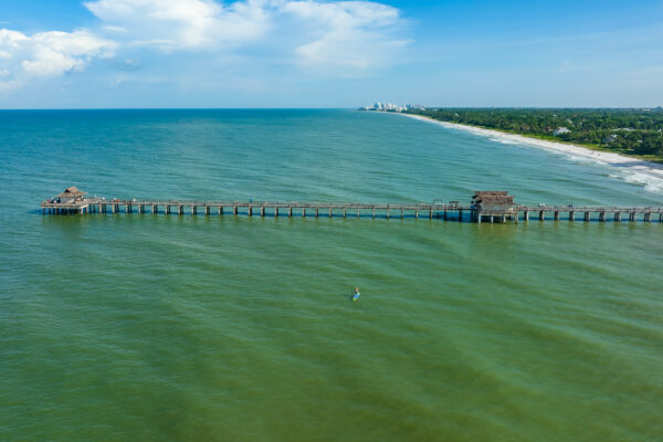 Naples Pier Aerial Stock Photography-4