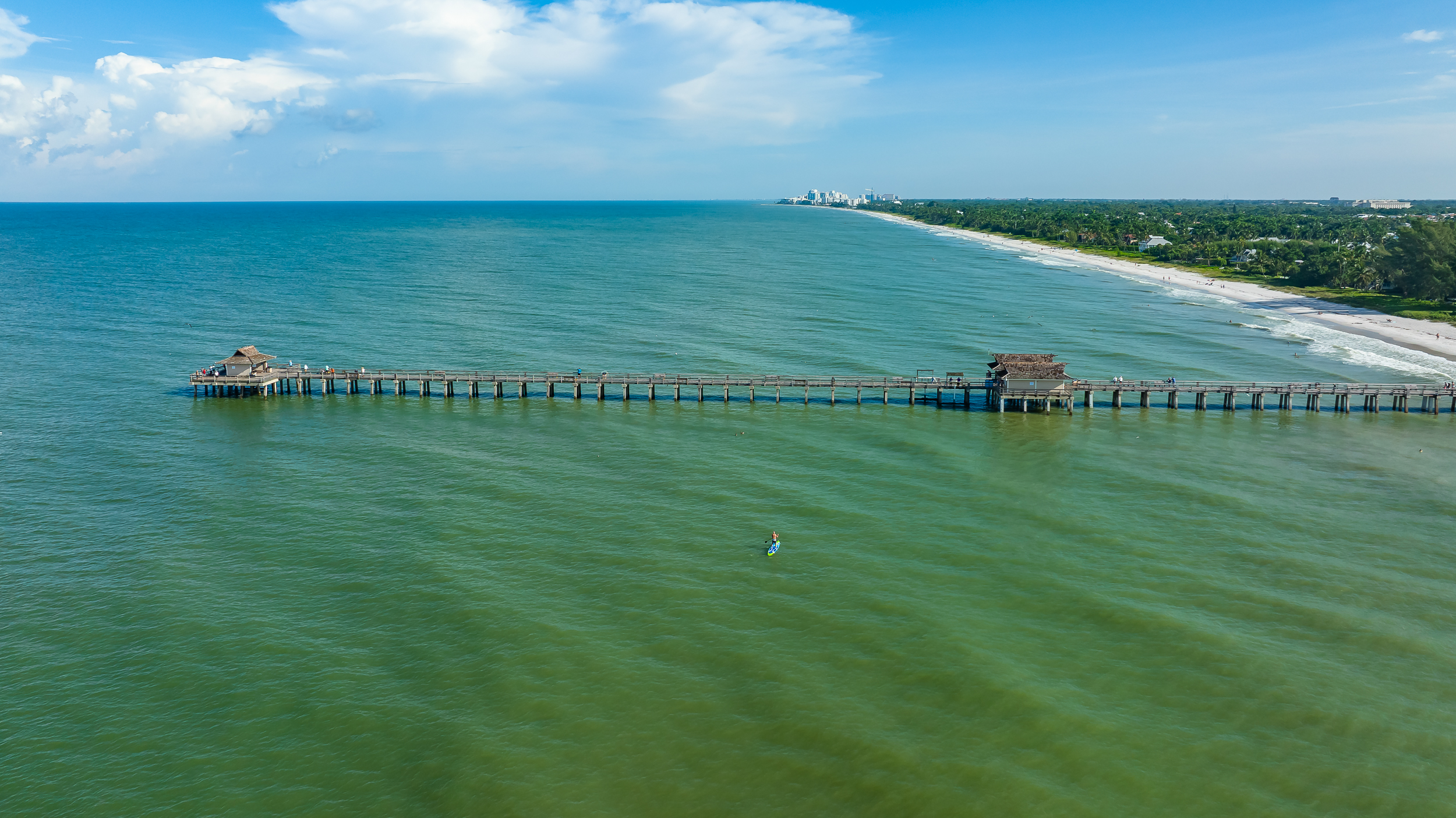 Naples Pier Aerial Stock Photography-4