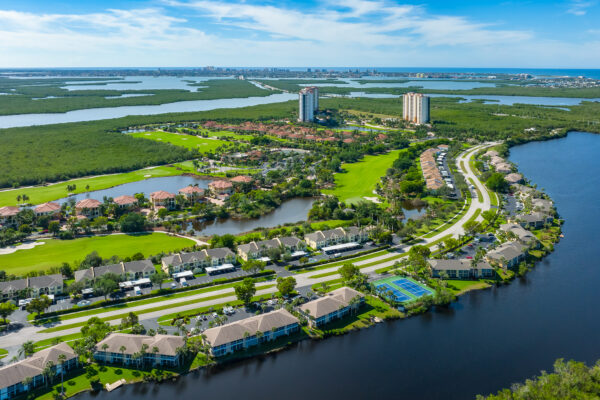 Hammock Bay Naples Aerial Stock Photography