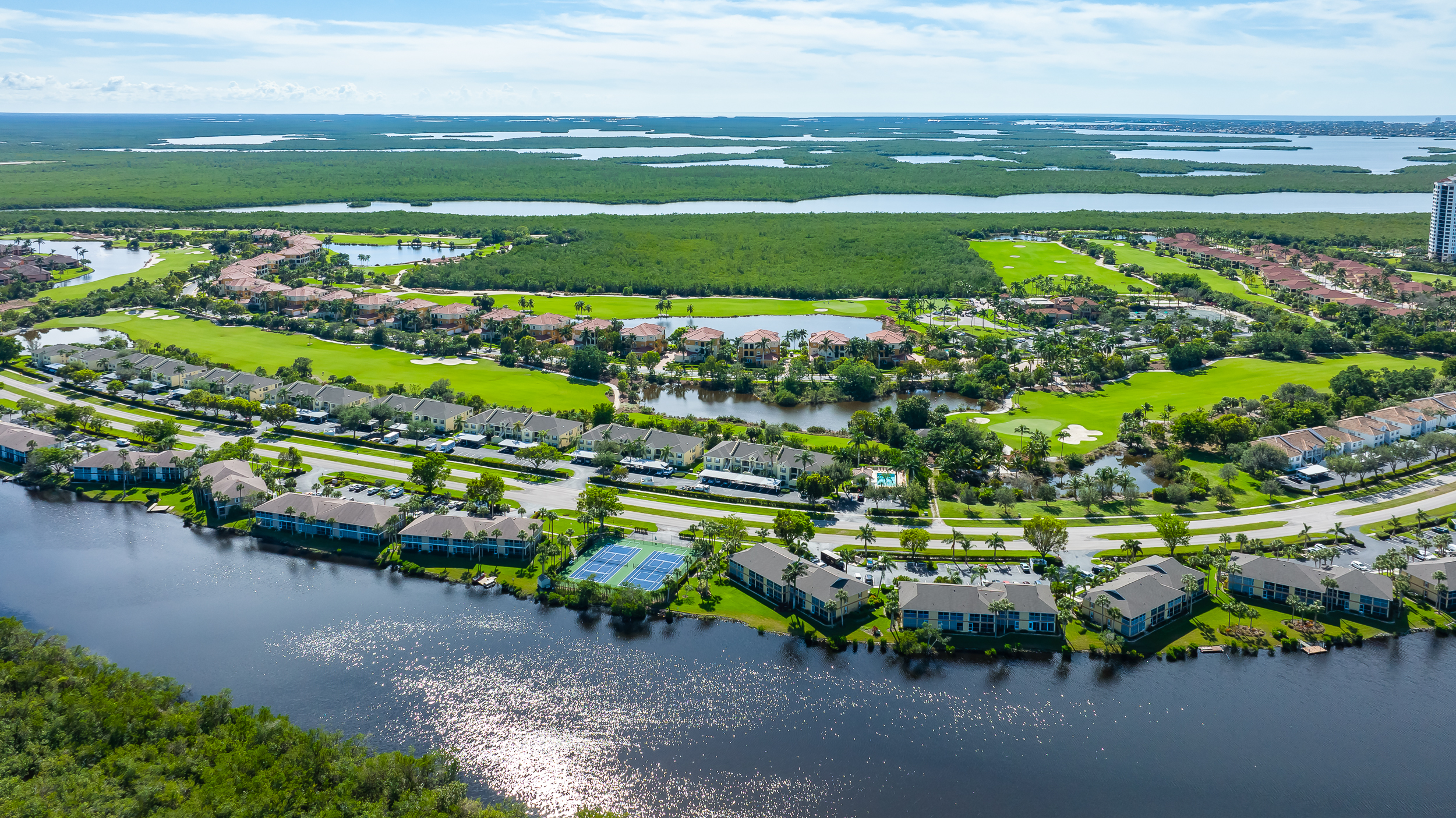 Hammock Bay Naples Aerial Stock Photography-2