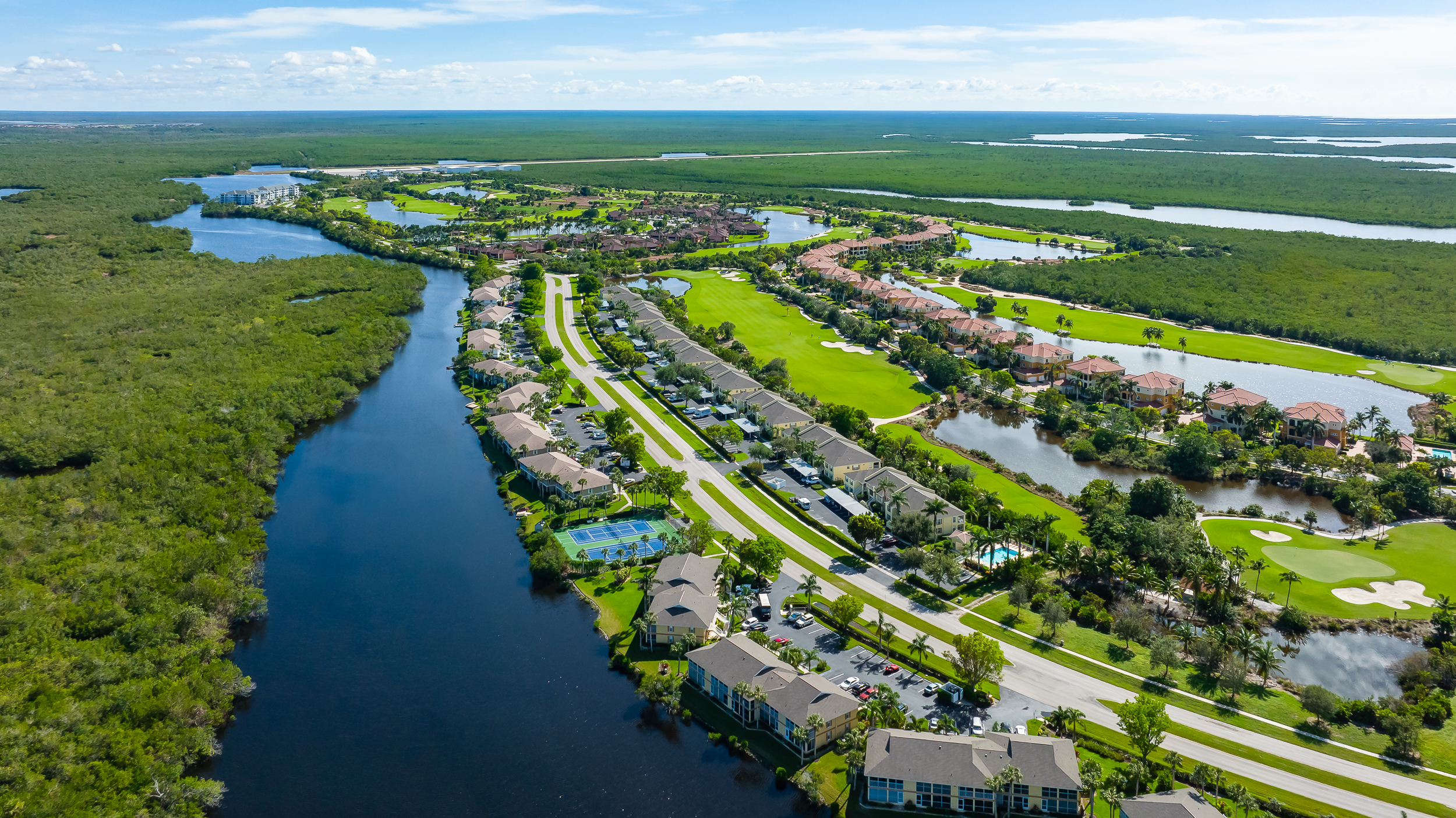 Hammock Bay Naples Aerial Stock Photography-3