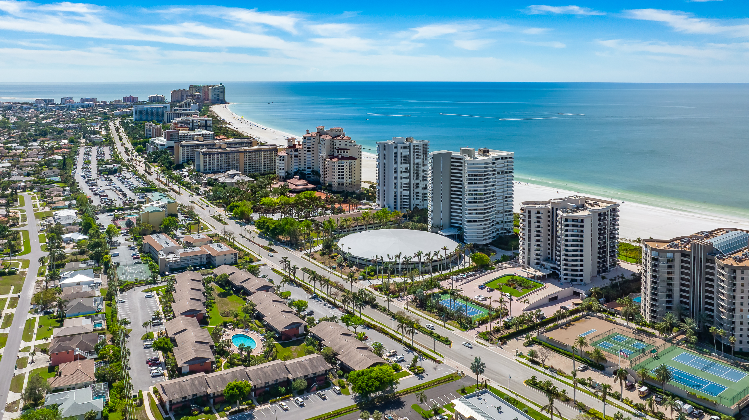 Marco Island Beach Aerial Stock Photography