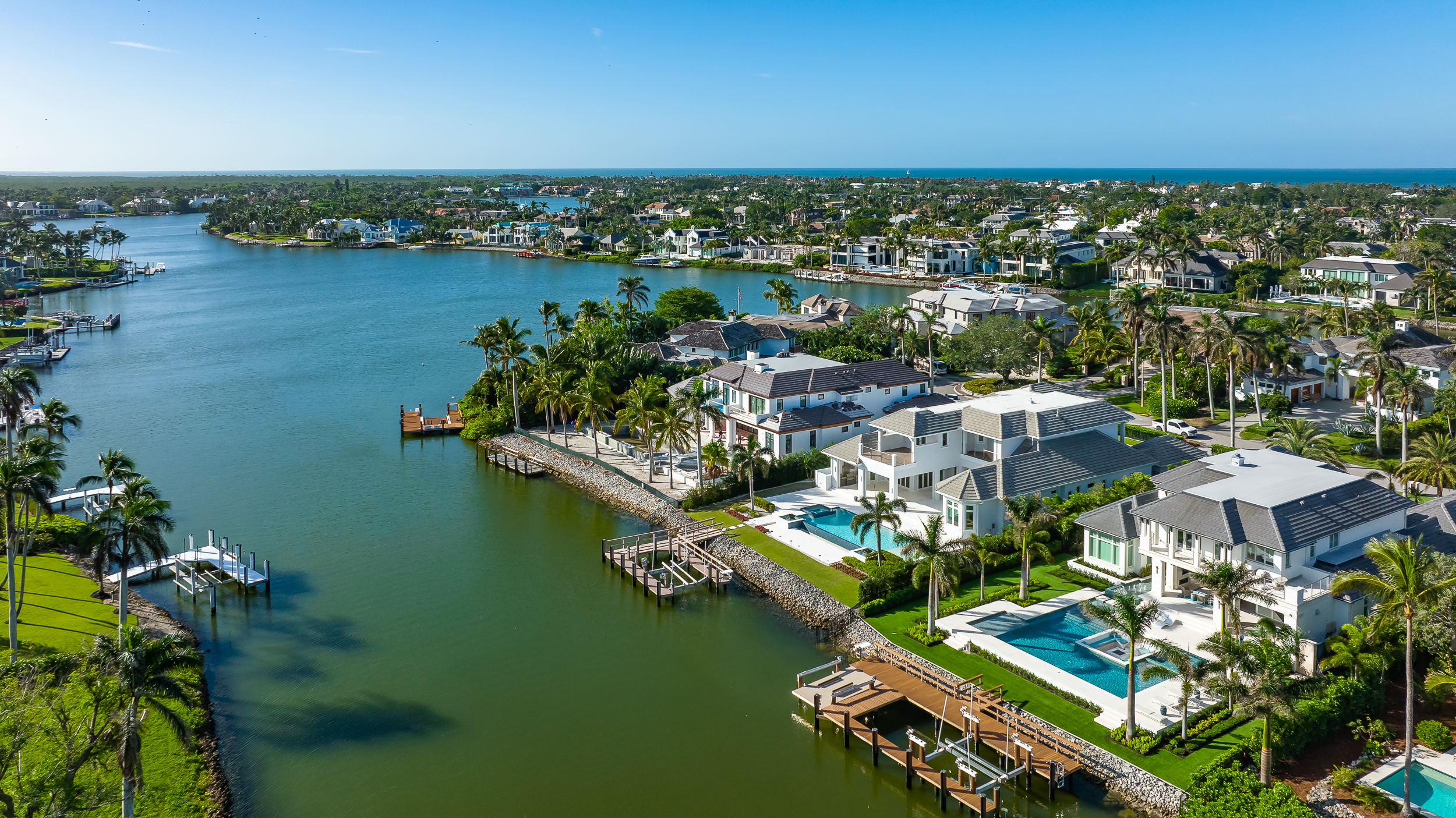 Port Royal Naples Aerial Stock Photography