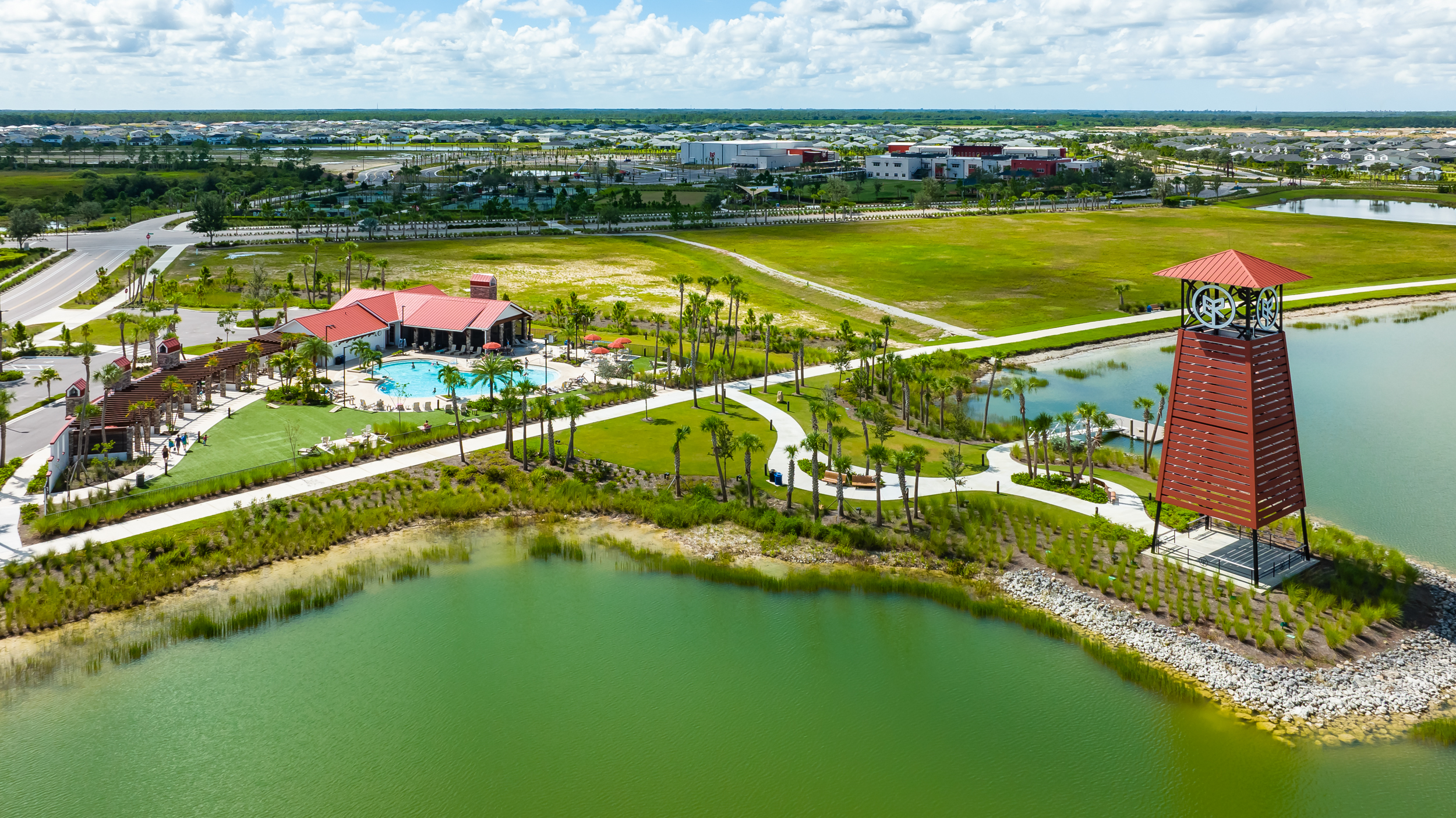 Babcock Ranch Aerial Stock Photography-9