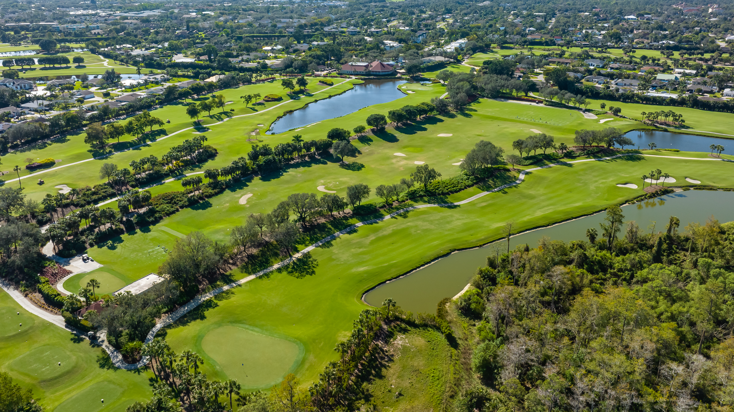 La Playa Golf Naples Aerial Stock Photography_