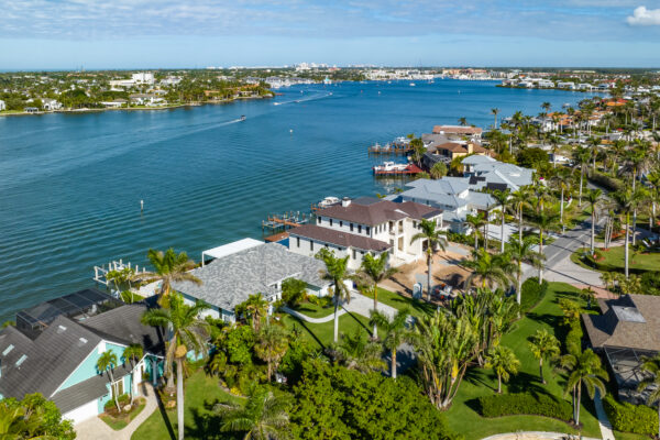 Royal Harbor Gordon River Naples Aerial Stock Photography