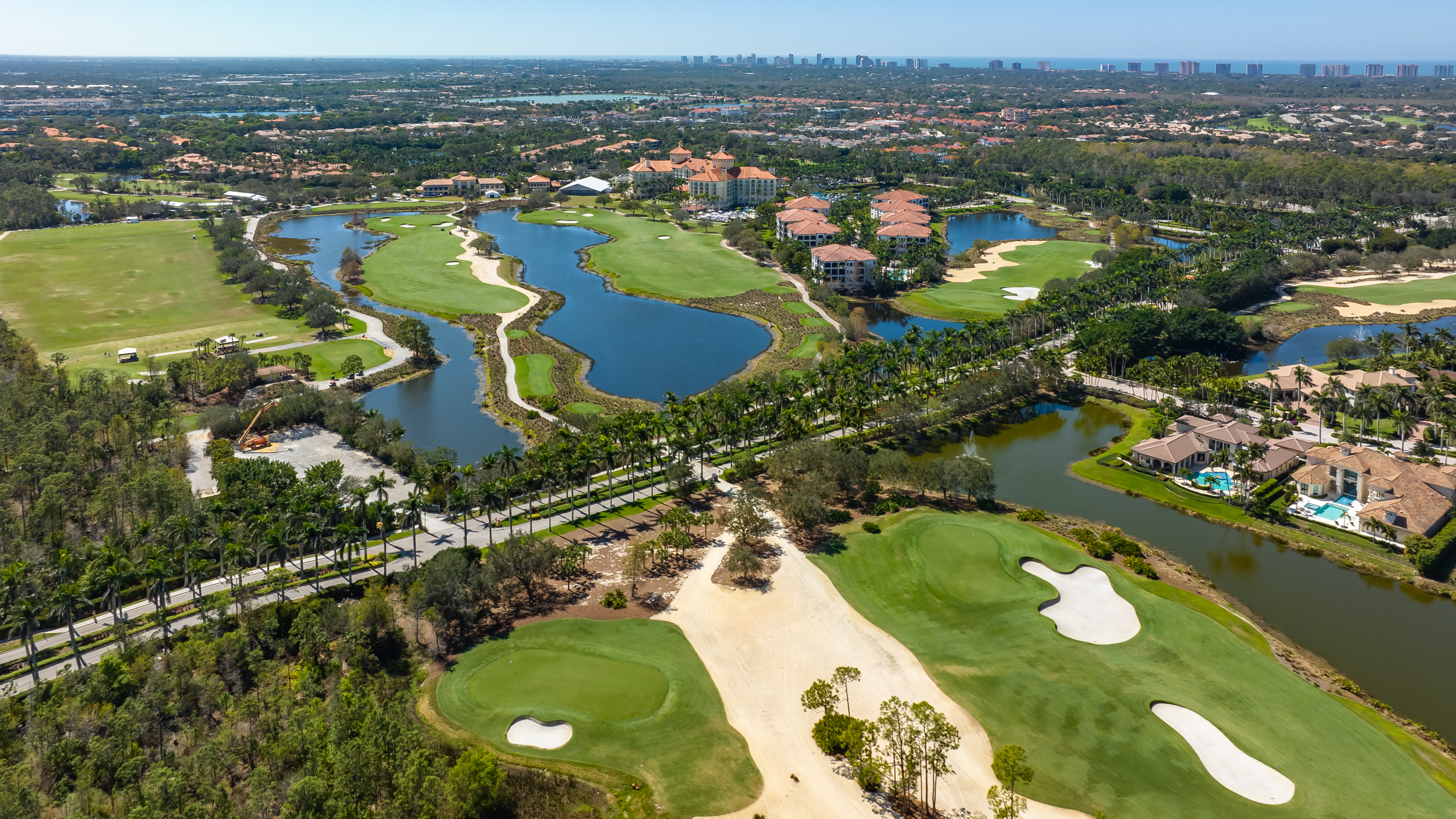 Tiburon Naples Ritz Aerial Stock Photography-5