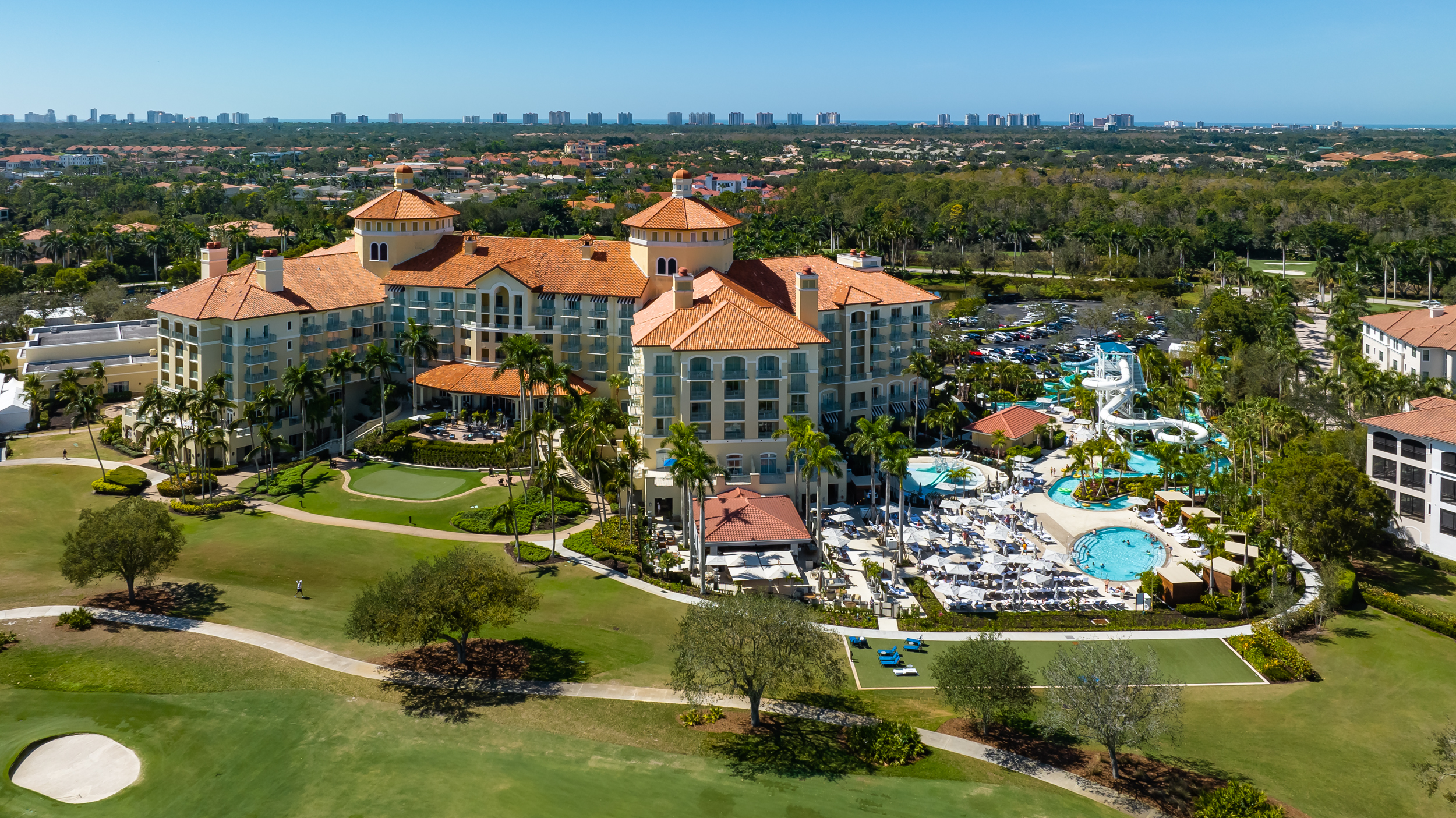 Tiburon Naples Ritz Aerial Stock Photography-8