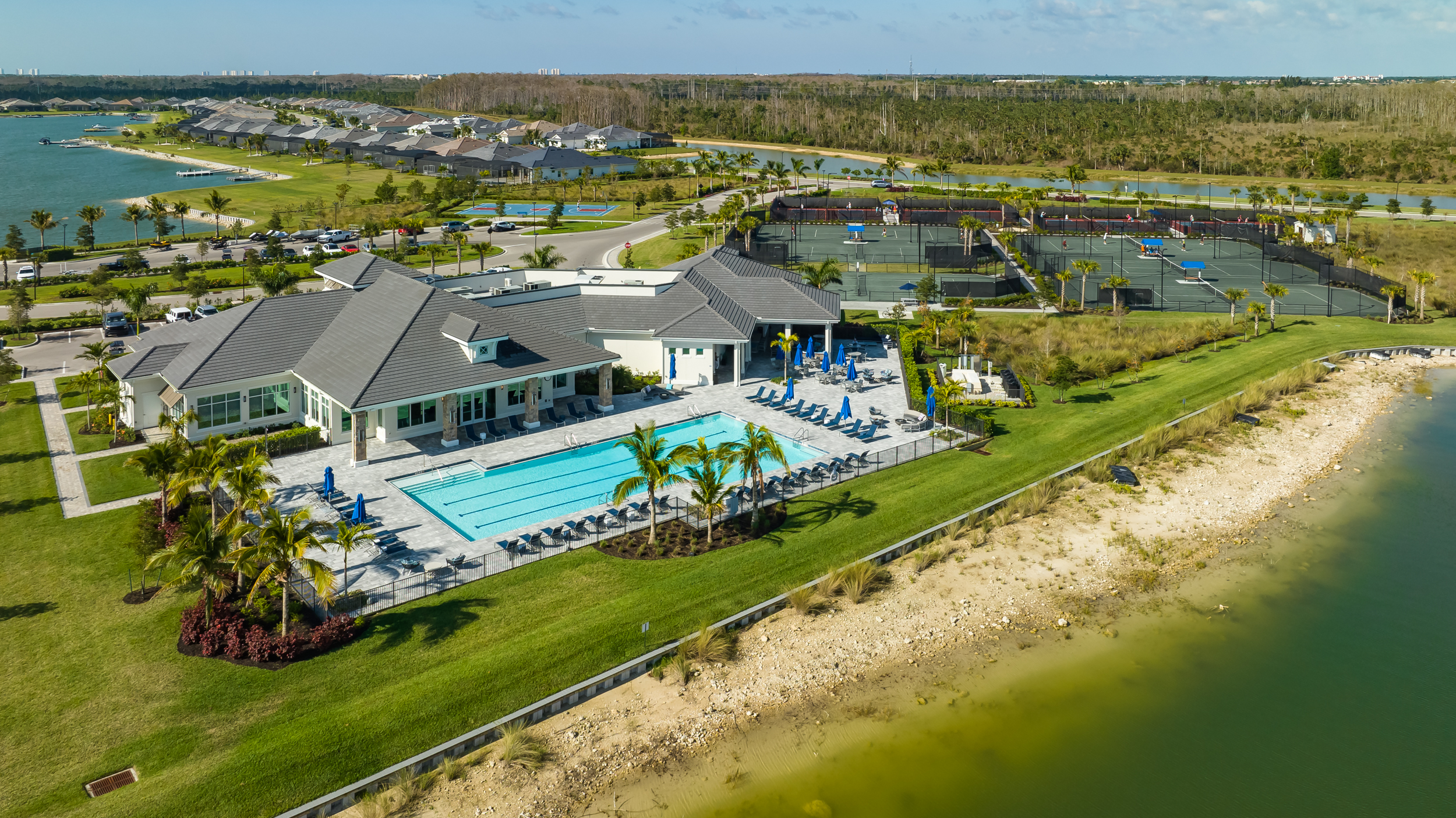 Wild Blue Estero Aerial Stock Photography_-6