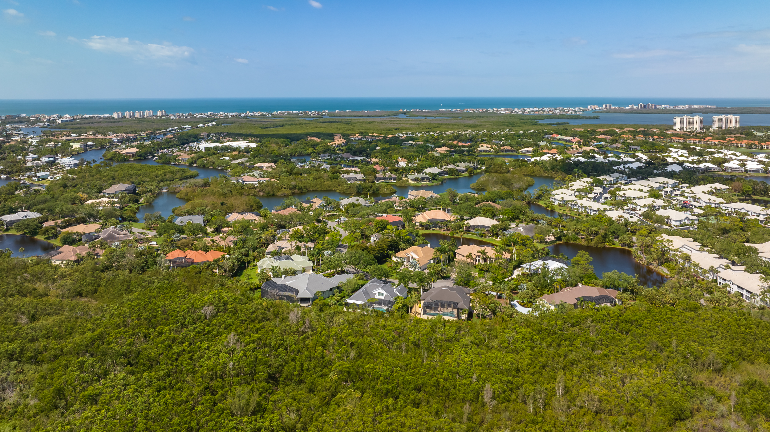 Bonita Bay Naples Aerial Stock Photography