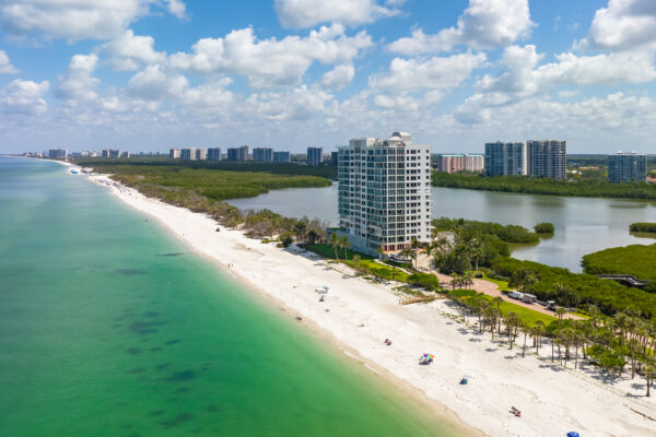 Park Shore South Naples Aerial Stock Photography