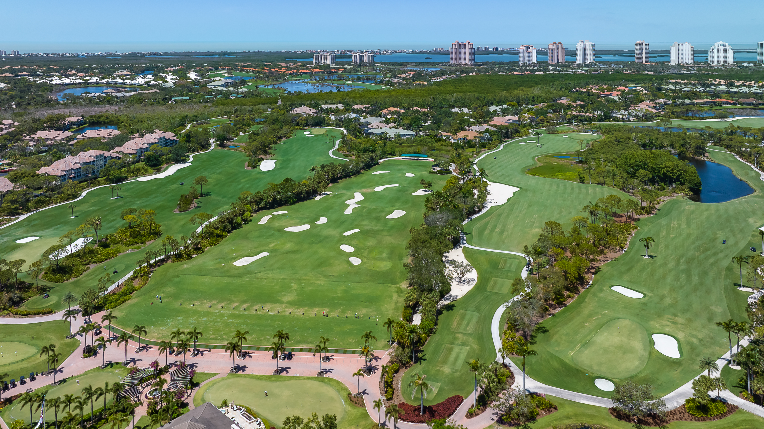 Bonita Bay Golf Aerial Stock Photography-3