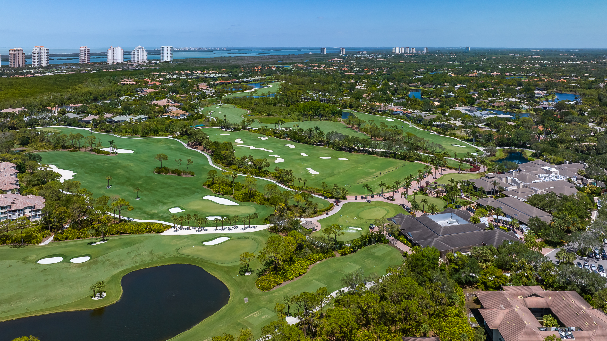 Bonita Bay Golf Aerial Stock Photography-5