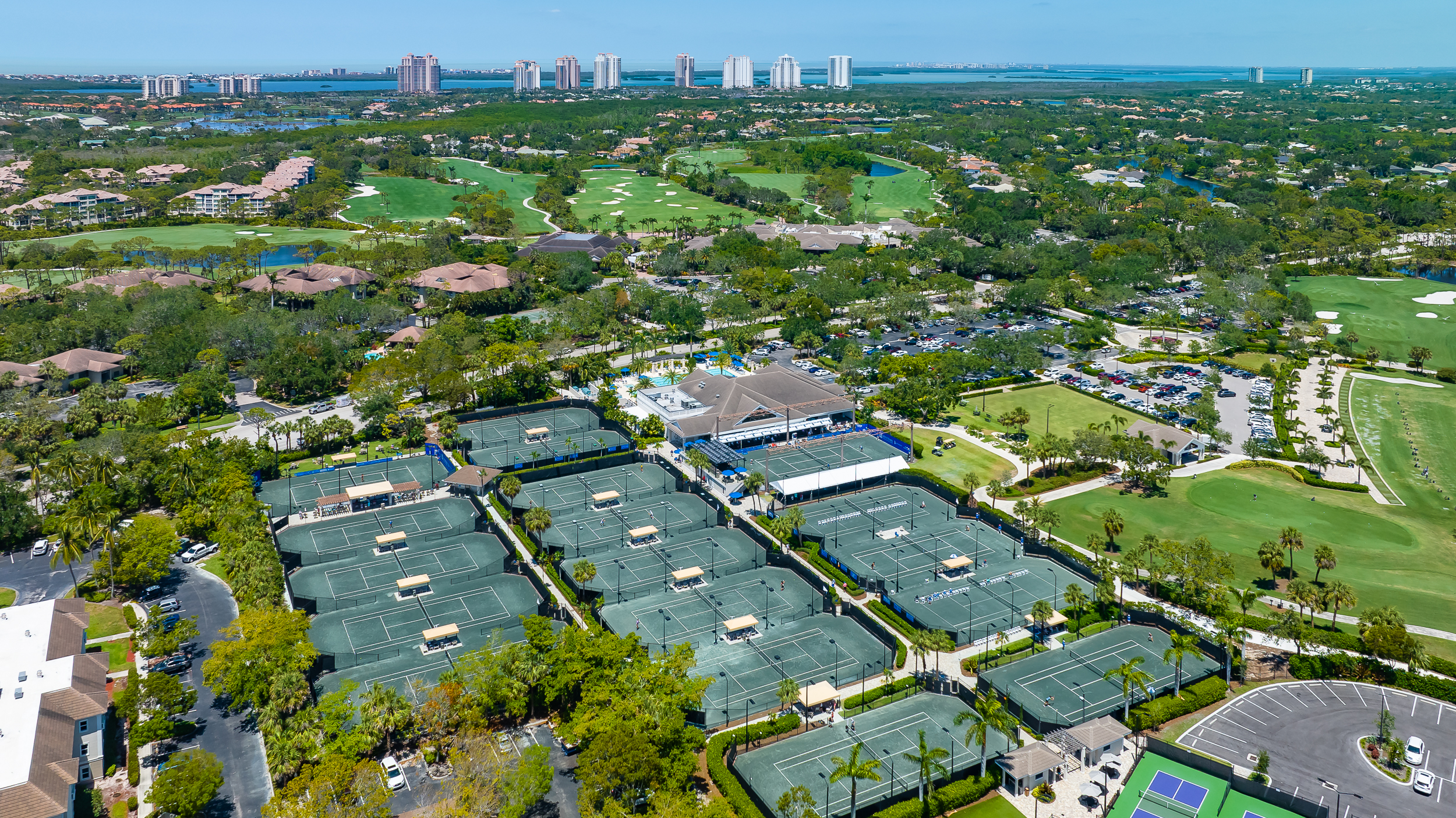 Bonita Bay Golf Aerial Stock Photography