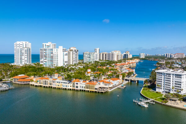 Park Shore Venetian Bay Naples Aerial Stock Photography